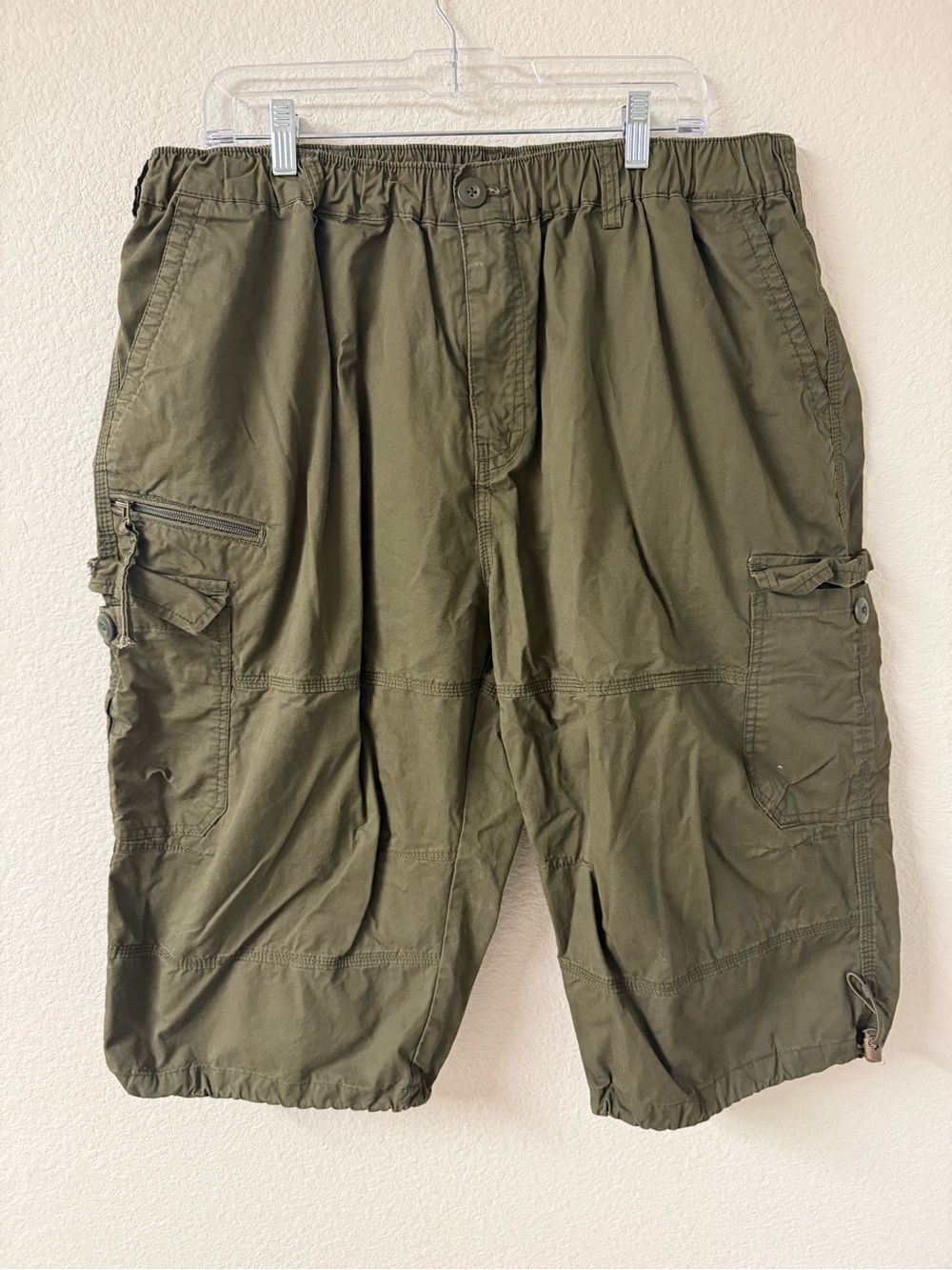 Olive Cargo Shorts for Men